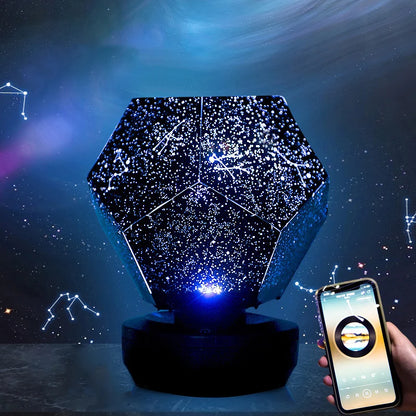 Star Projector Constellation Starry Sky Projector Christmas Gift Led USB Charging Lamp Children'S Night Light Room Decoration