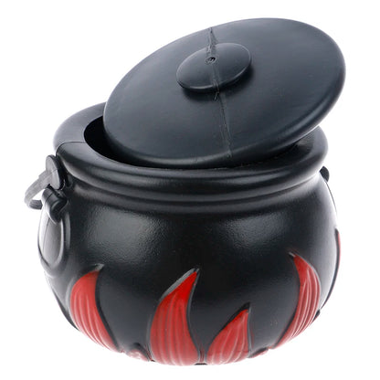 New 1PCS Halloween Candy Pot Halloween Cauldron Novelty Halloween Bucket Ornament Witch Toy Candy Gift Box