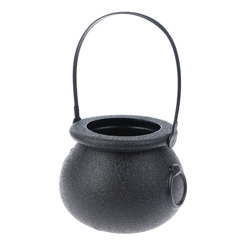 New 1PCS Halloween Candy Pot Halloween Cauldron Novelty Halloween Bucket Ornament Witch Toy Candy Gift Box