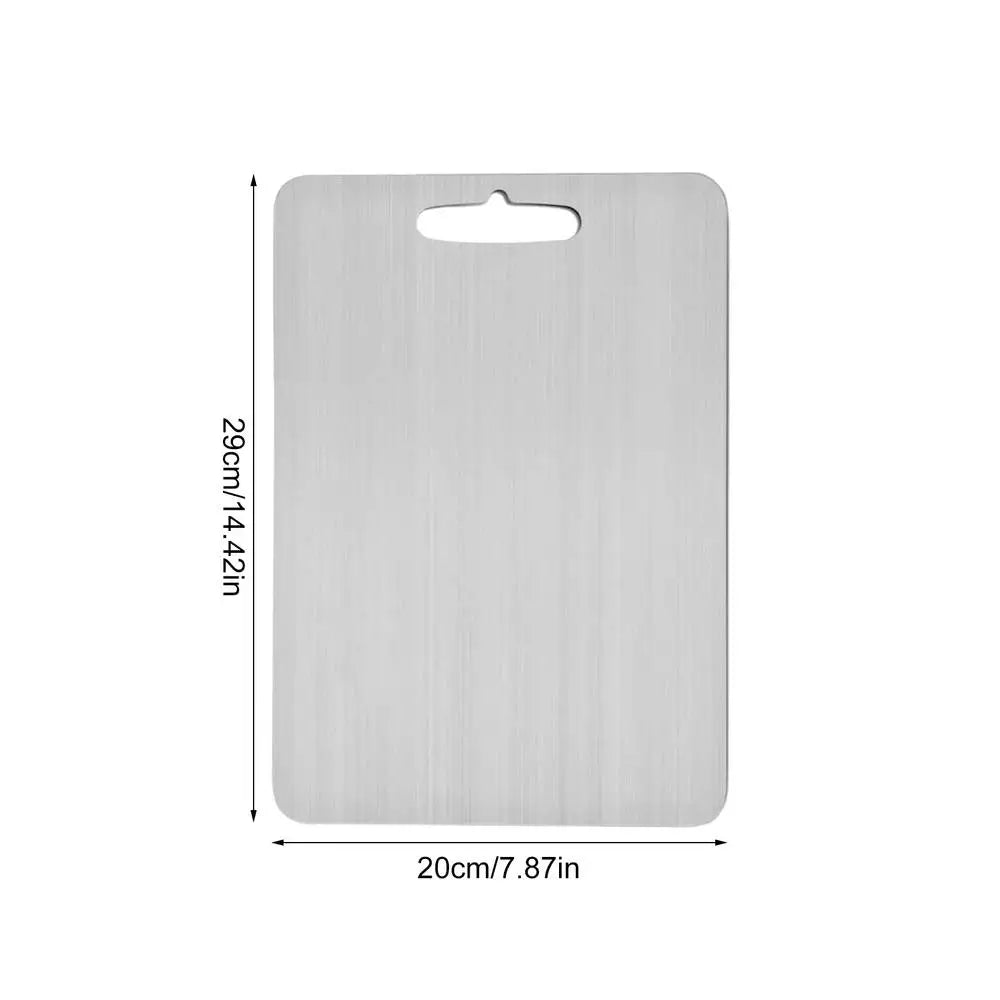 Titanium Cutting Boards for Kitchen, Stainless Steel Cutting Board, 304 Stainless Steel Double-Sided Food Grade Cutting Board