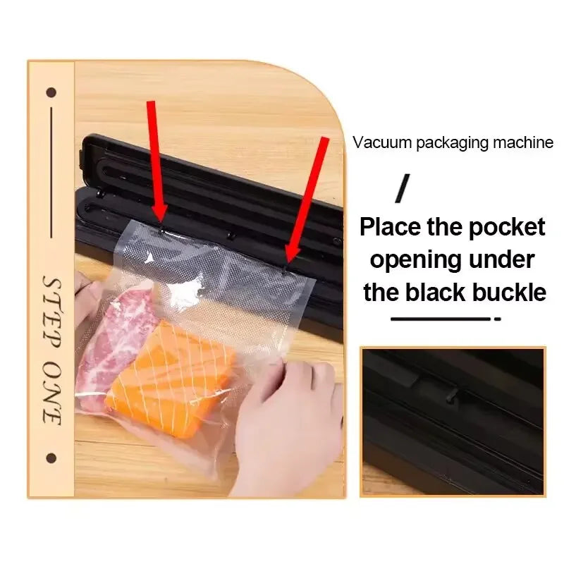 Xiaomi Food Vacuum Sealer Packaging Machine with 30Cm Sealing Household Kitchen Food Vacuum Sealing for Food Preservation New