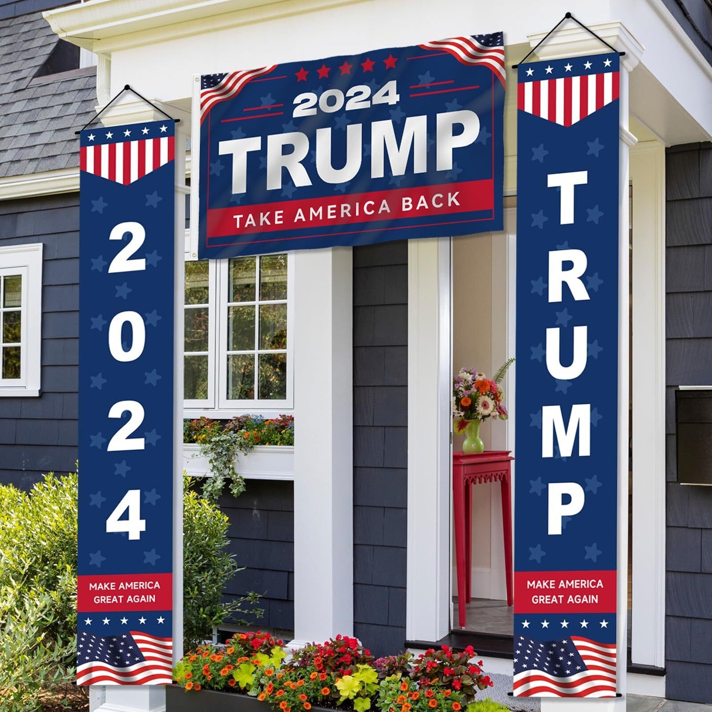 Trump 2024 Flag 3X5Ft Trump Flags with MAGA Large Hanging Banners Heavy Duty ...