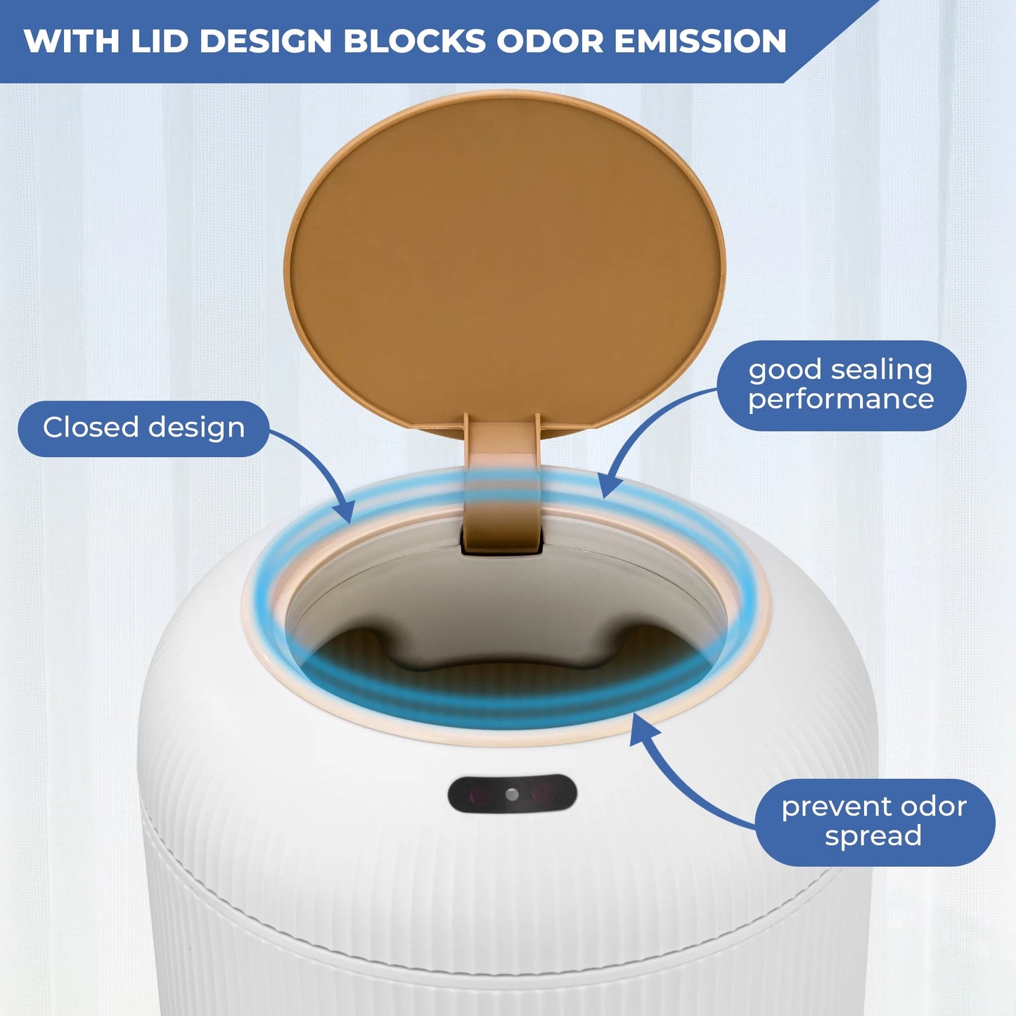 Smart Sensor Wastebasket: Convenient & Hygienic, Easy-To-Use, Waterproof Plastic with Advanced Technology