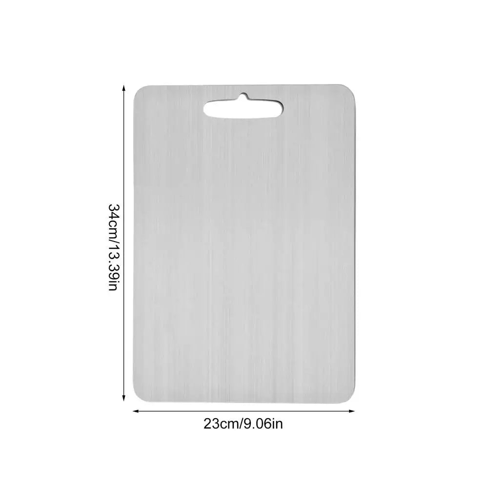 Titanium Cutting Boards for Kitchen, Stainless Steel Cutting Board, 304 Stainless Steel Double-Sided Food Grade Cutting Board